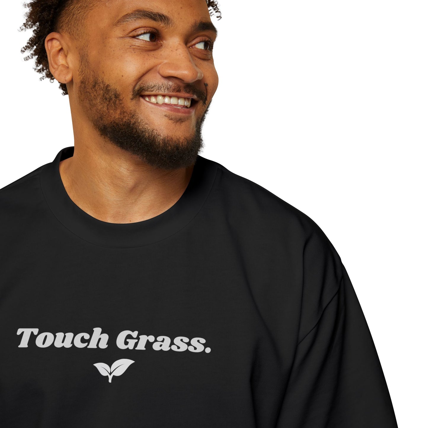 "Touch Grass" Oversized Premium Tee