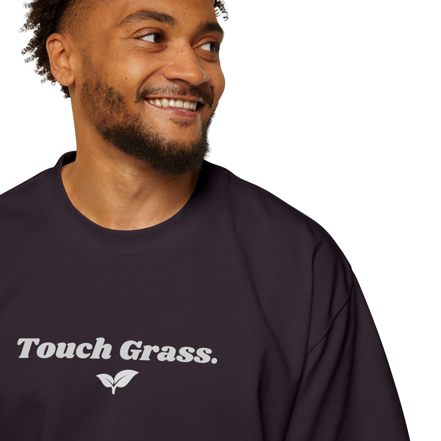 "Touch Grass" Oversized Premium Tee