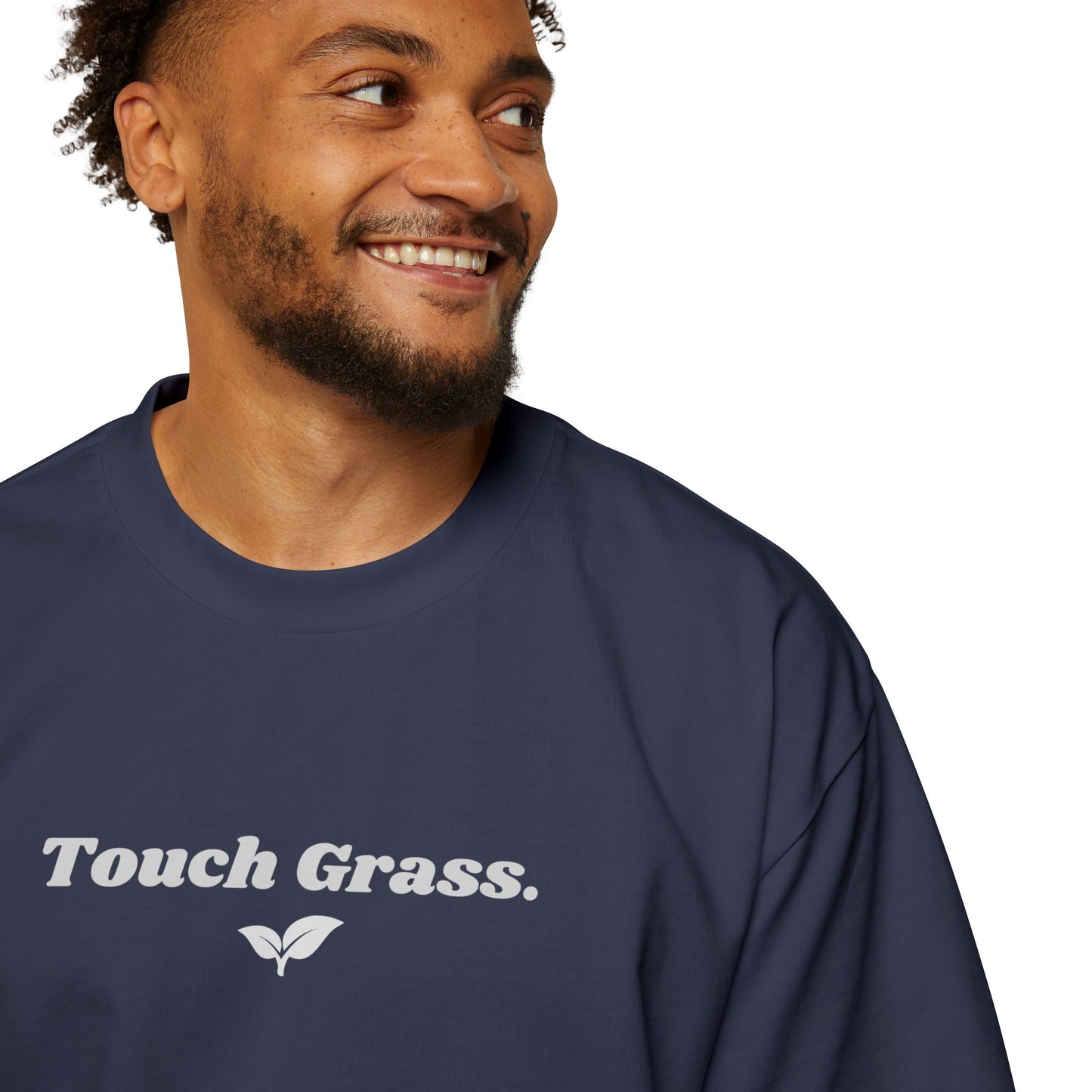 "Touch Grass" Oversized Premium Tee