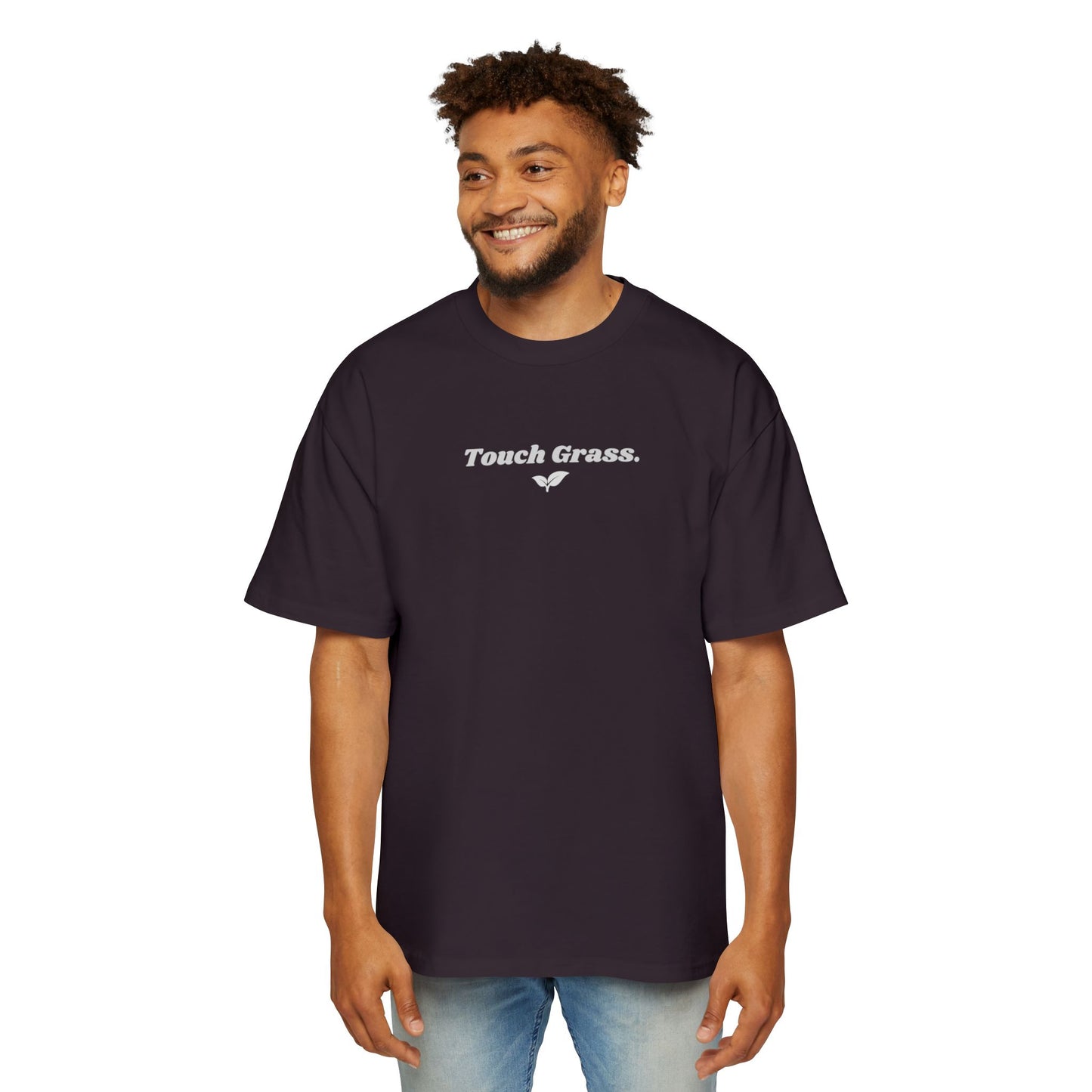 "Touch Grass" Oversized Premium Tee