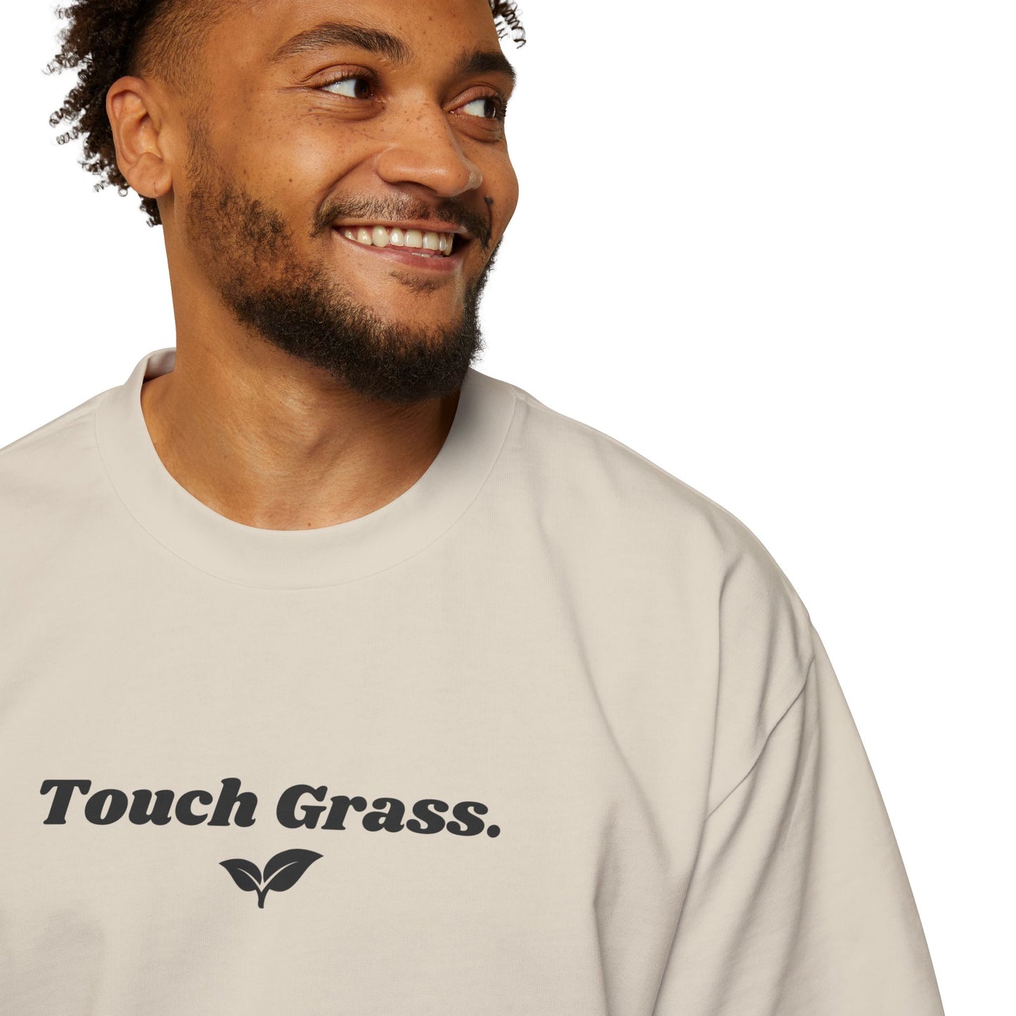"Touch Grass" Oversized Premium Tee
