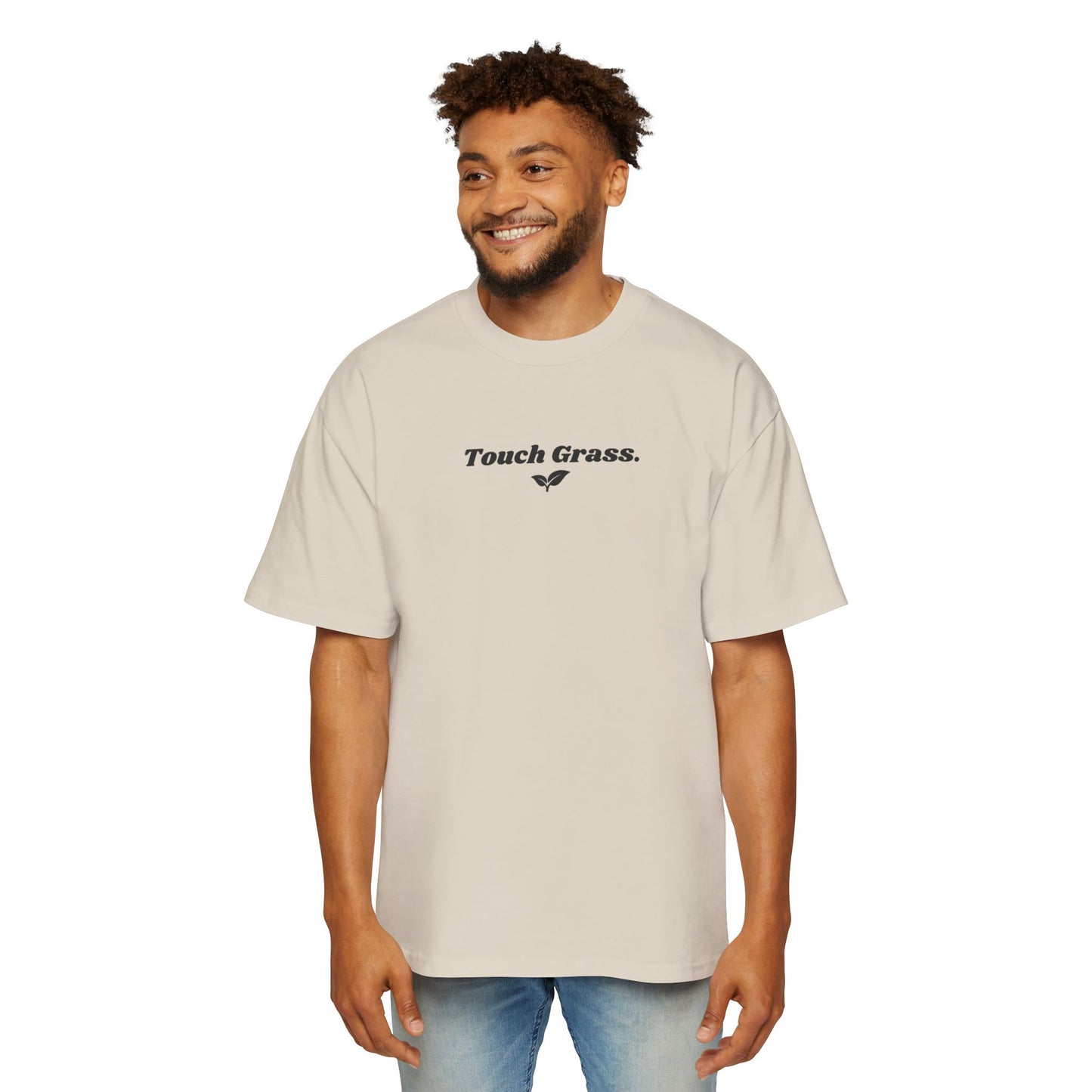 "Touch Grass" Oversized Premium Tee