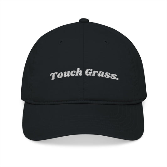 "Touch Grass" Embroidered Cap