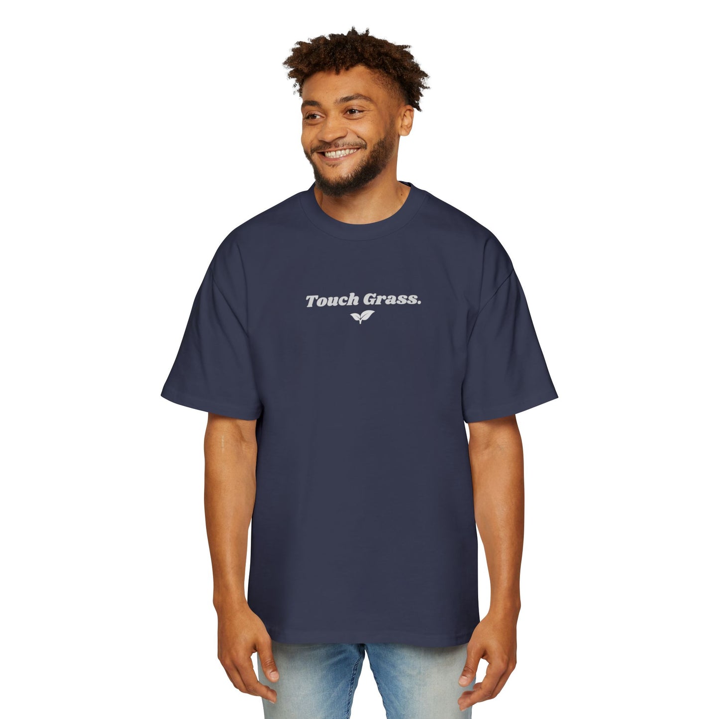 "Touch Grass" Oversized Premium Tee