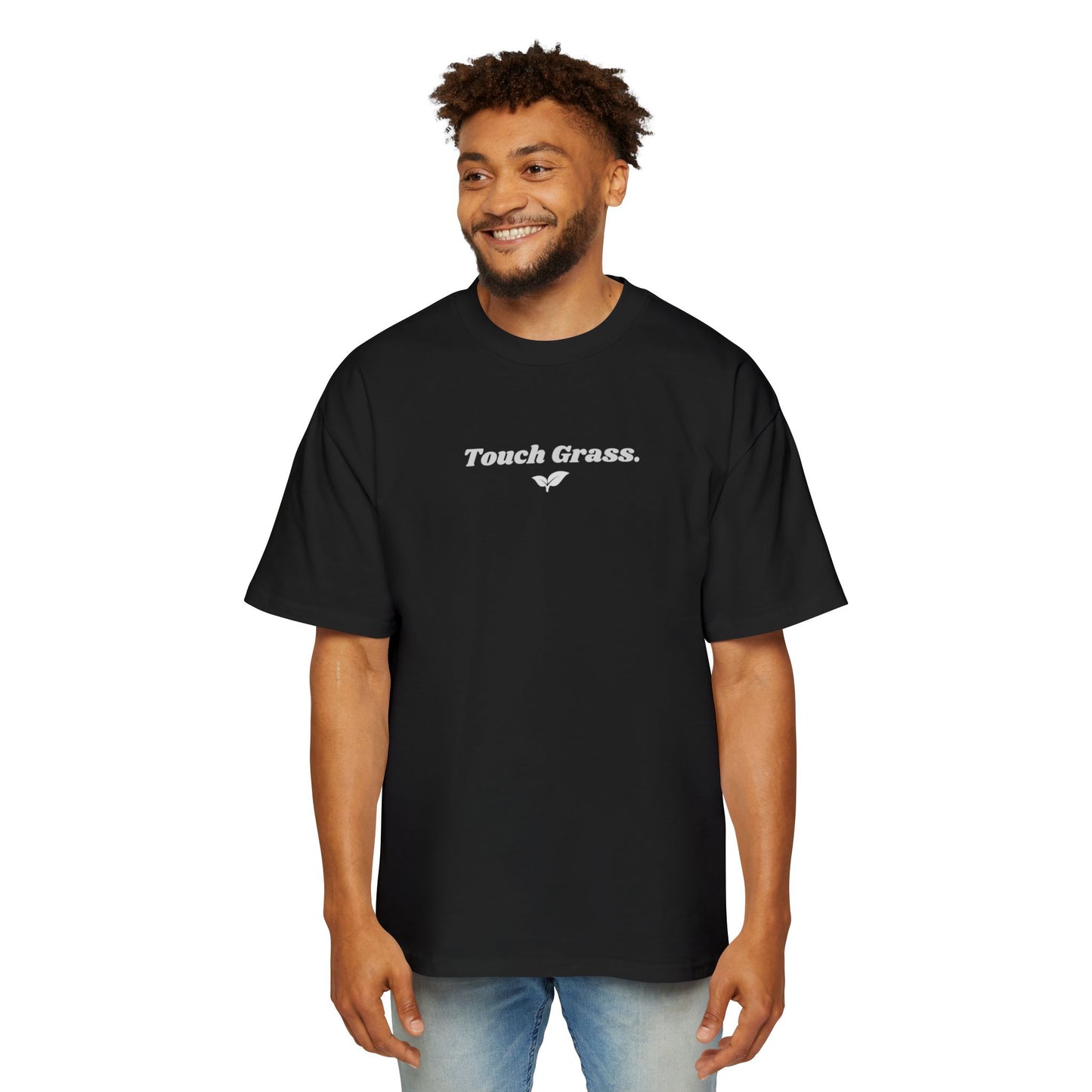 "Touch Grass" Oversized Premium Tee